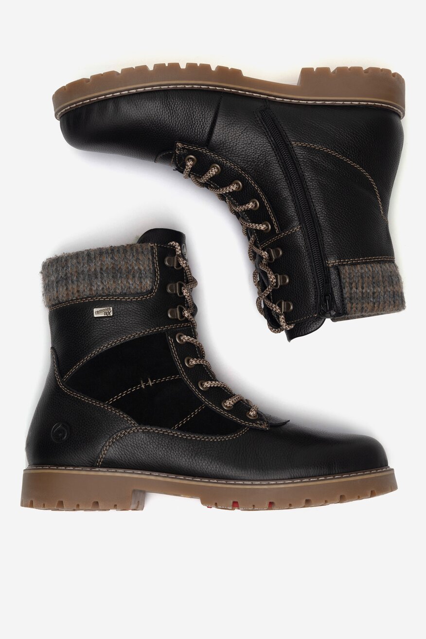 Trzewiki skórzane ocieplane