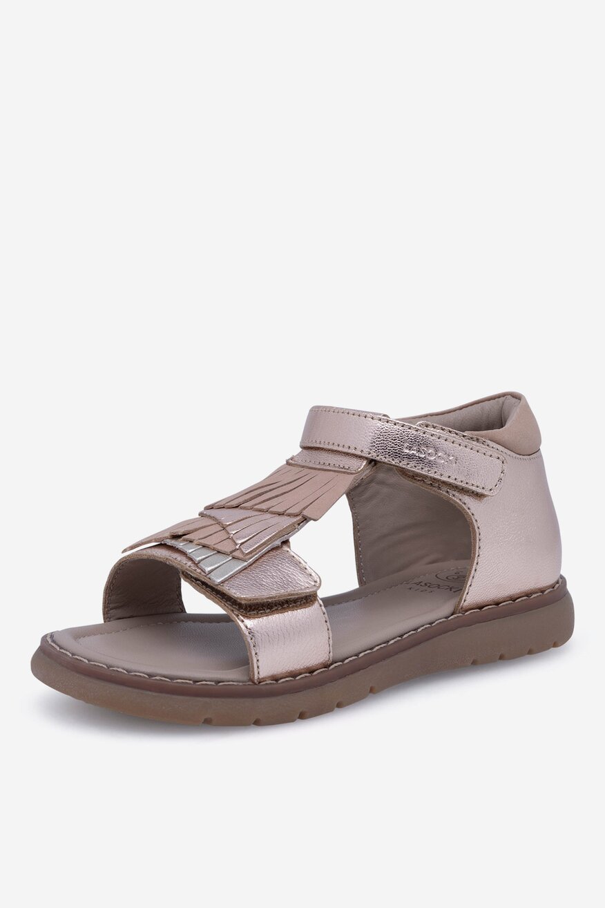 Sandały skórzane na rzepy