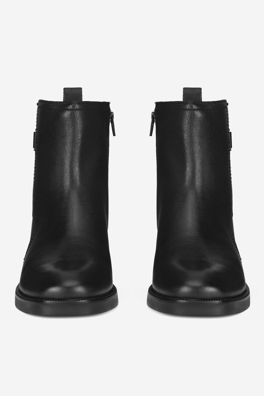 Botki skórzane ocieplane