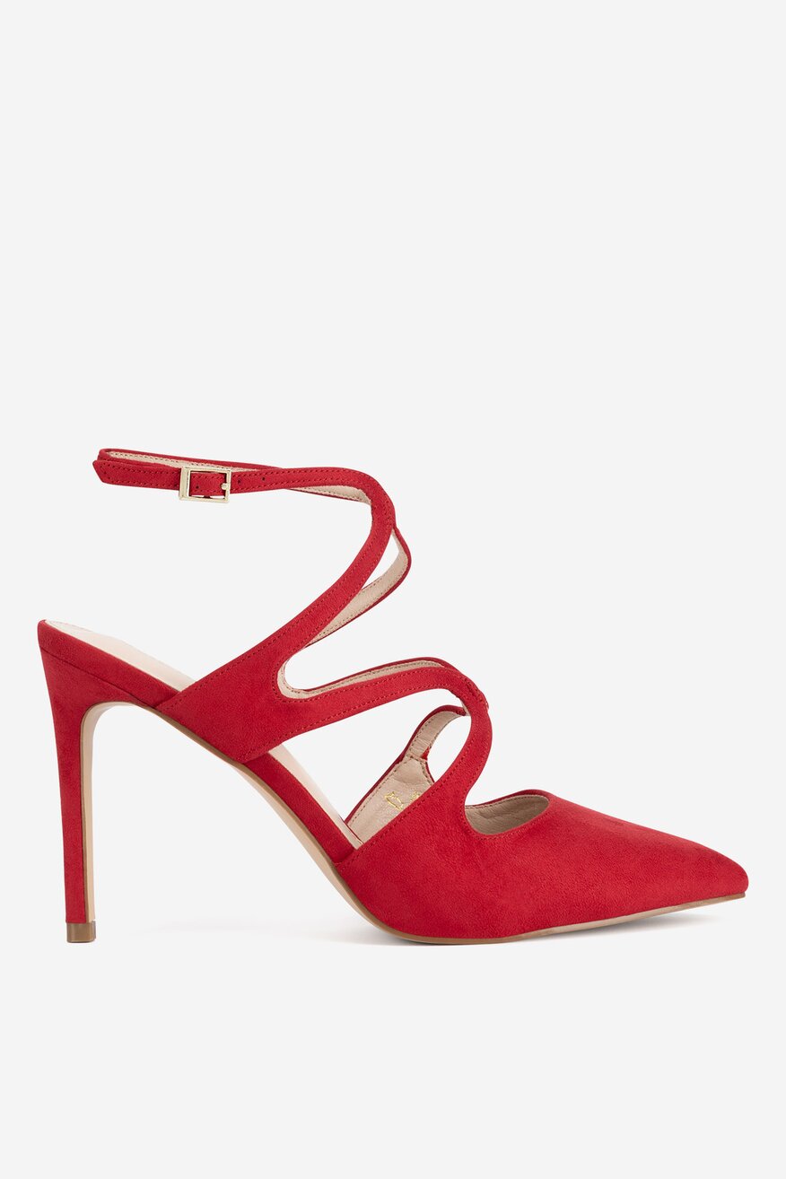 Szpilki z odkrytą piętą