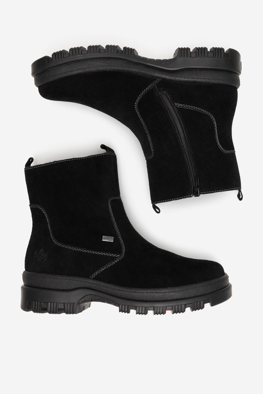 Botki skórzane ocieplane