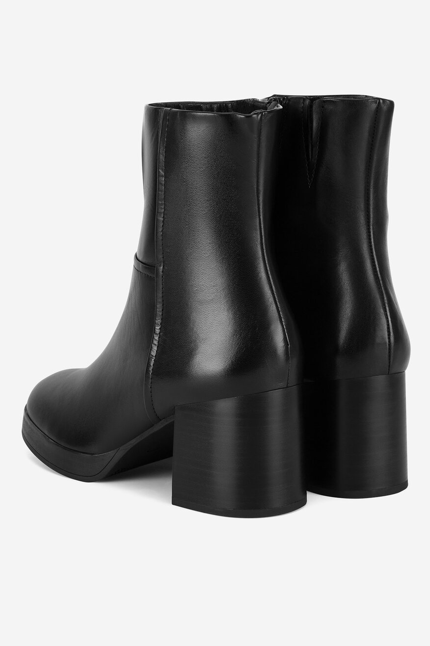 Botki skórzane ocieplane