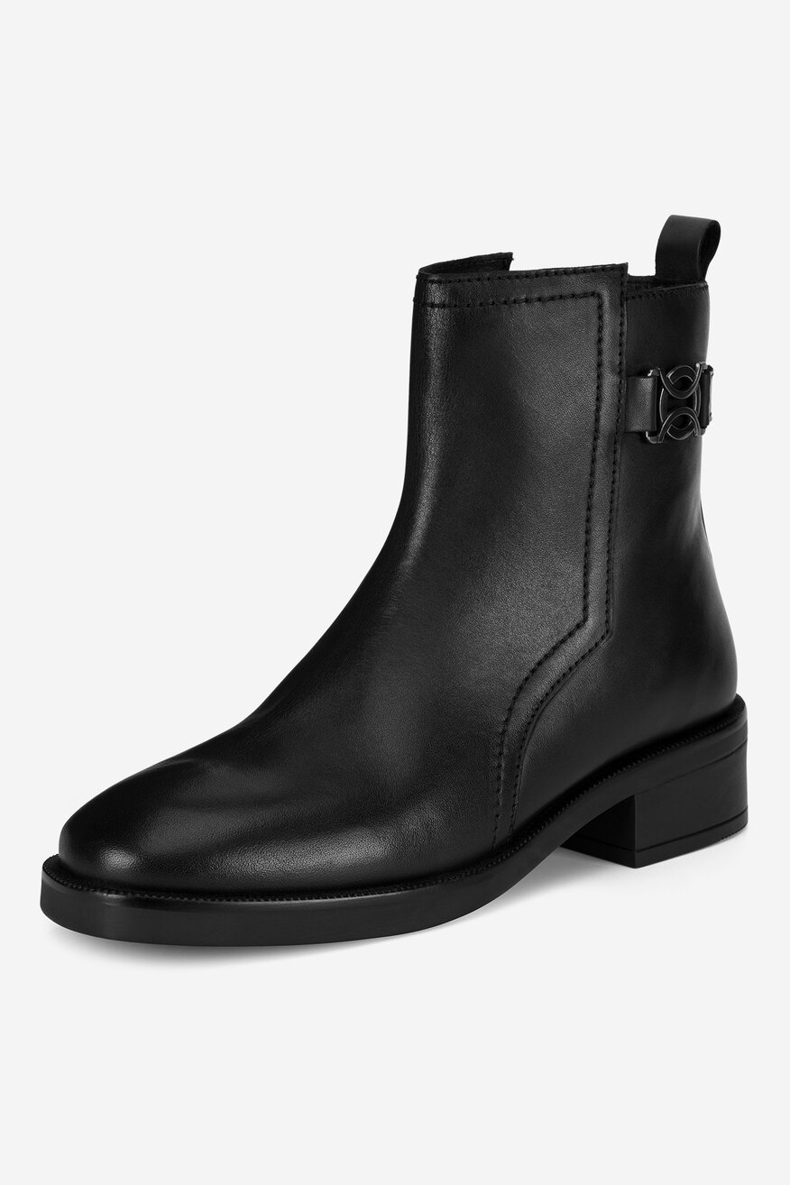 Botki skórzane ocieplane