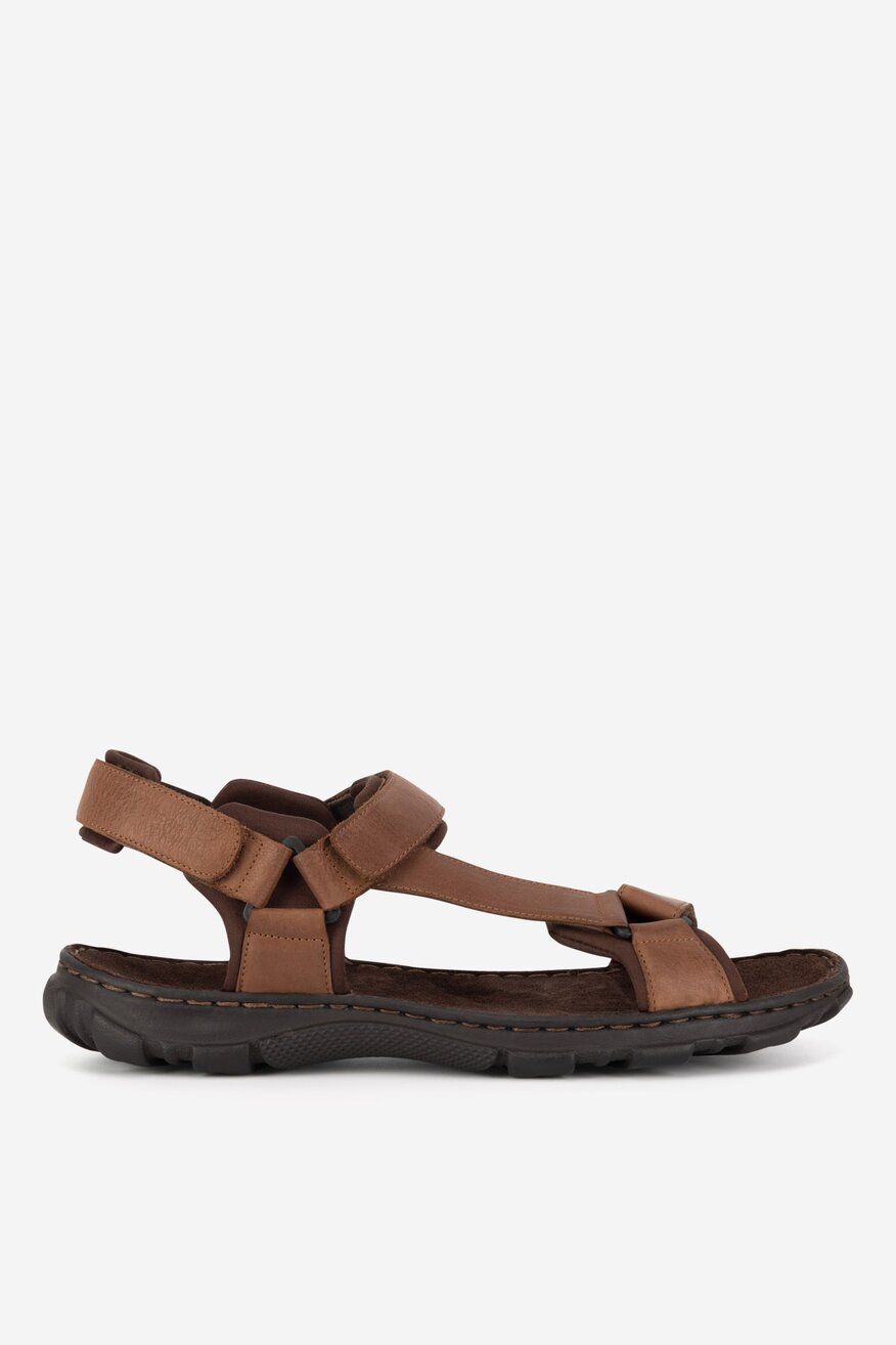 Sandały skórzane na rzepy