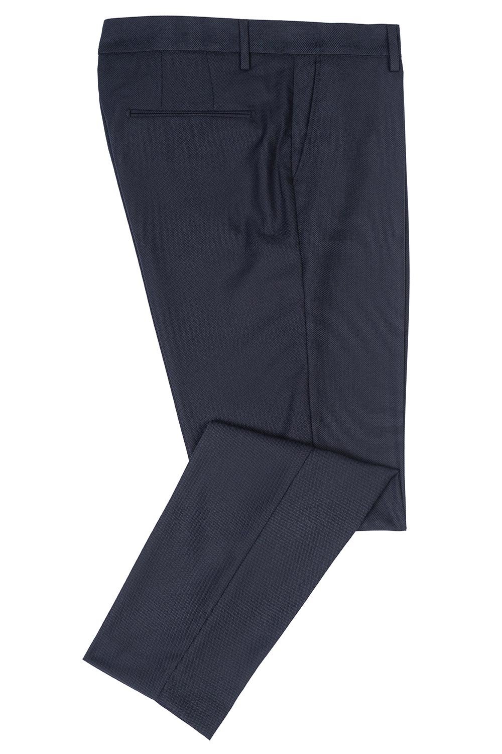 Pantaloni slim bleumarin uni