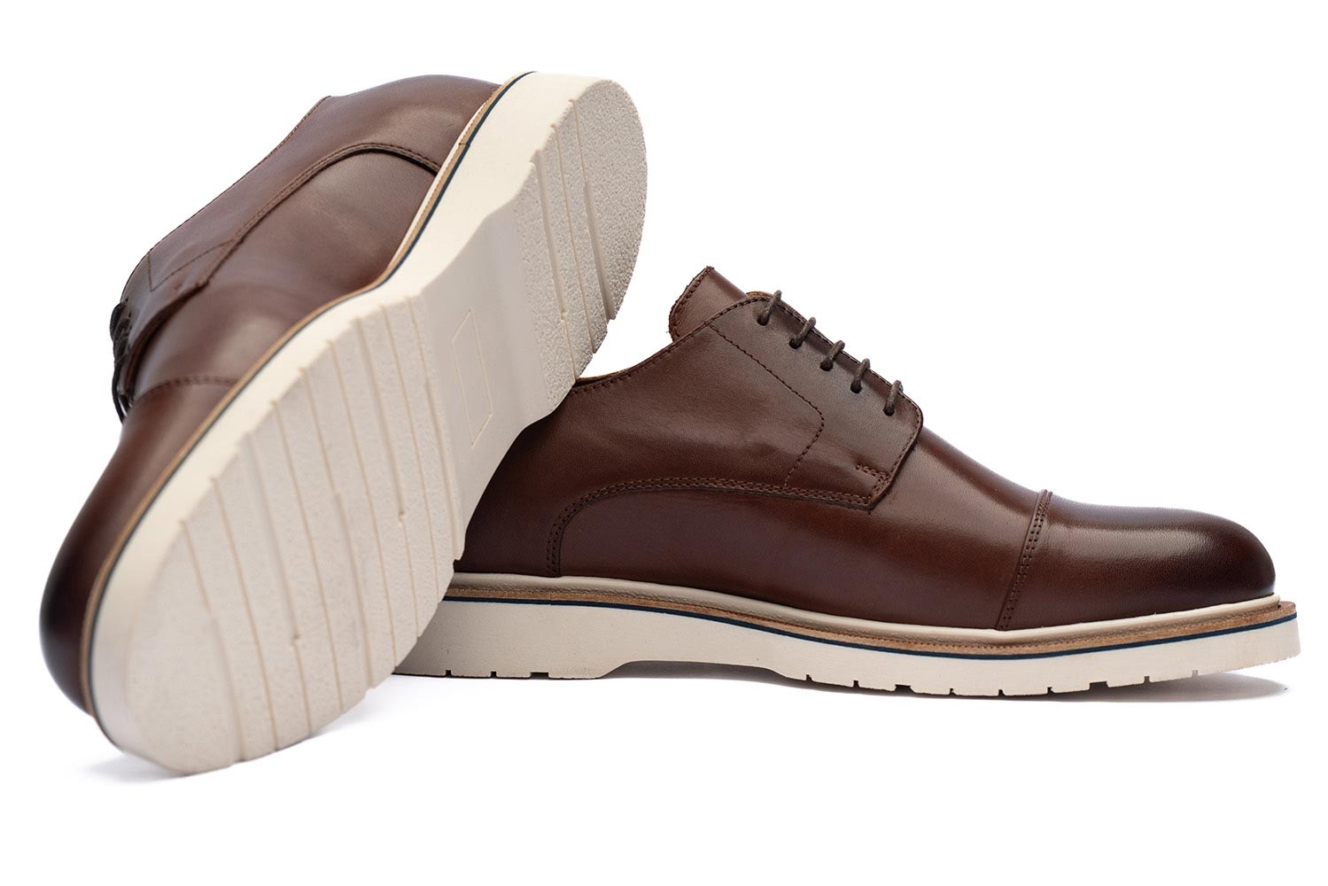 Pantofi maro piele naturala