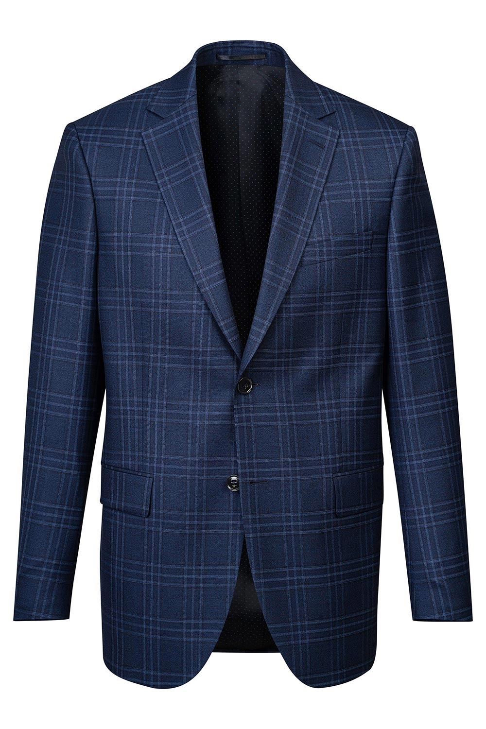 Sacou canaletto albastru in carouri