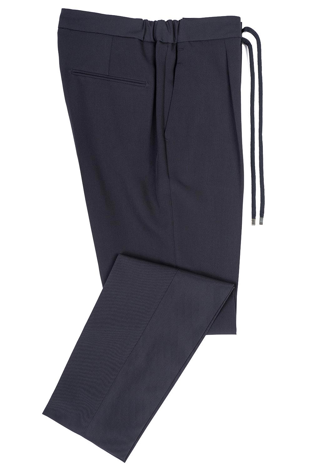 Pantaloni slim bleumarin uni