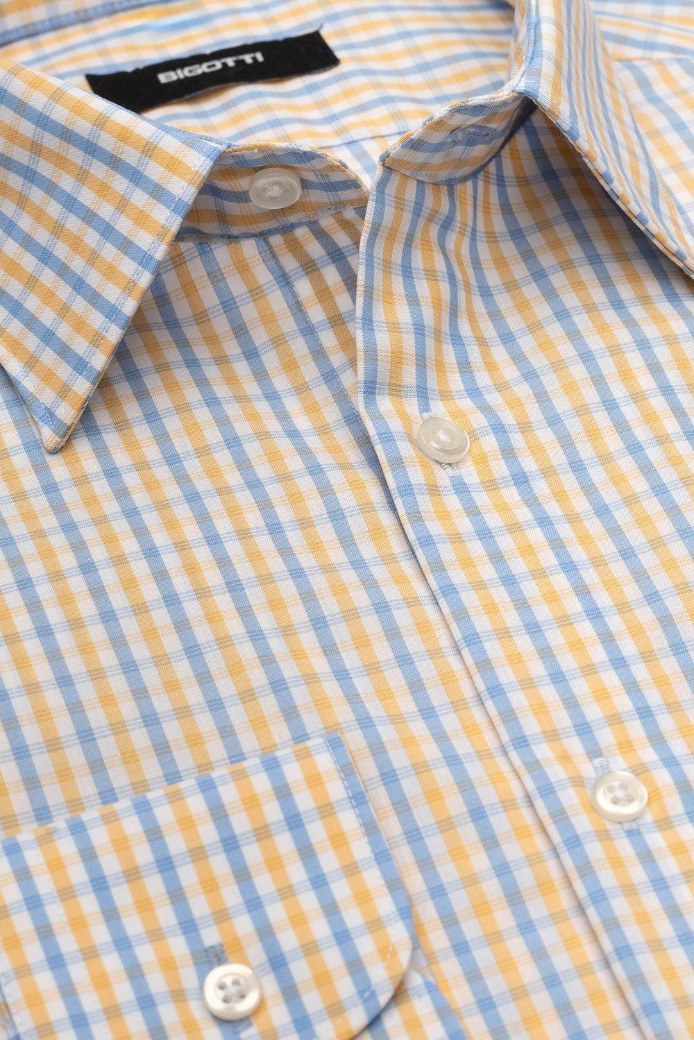 Camasa slim alba in carouri