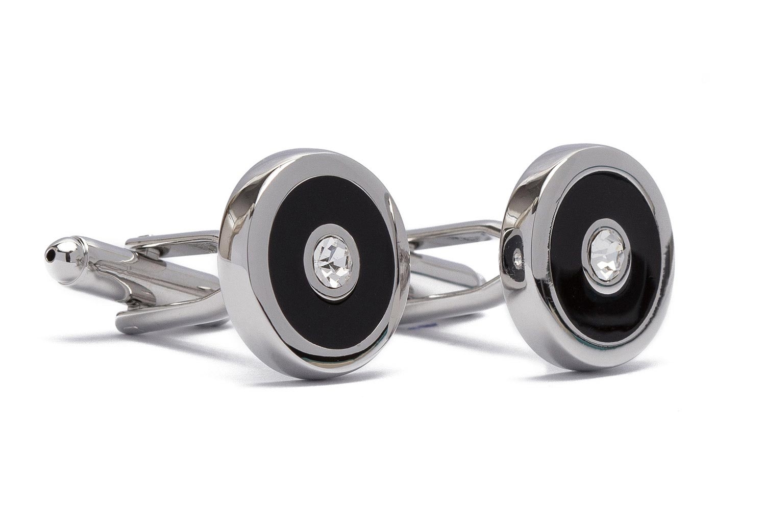 Butoni argintii rotunzi