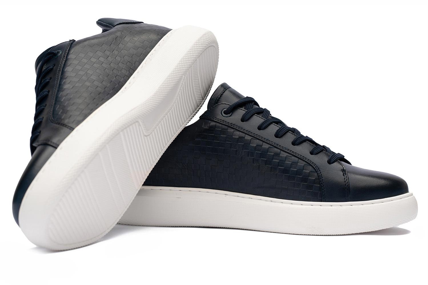 Sneakers bleumarin piele naturala