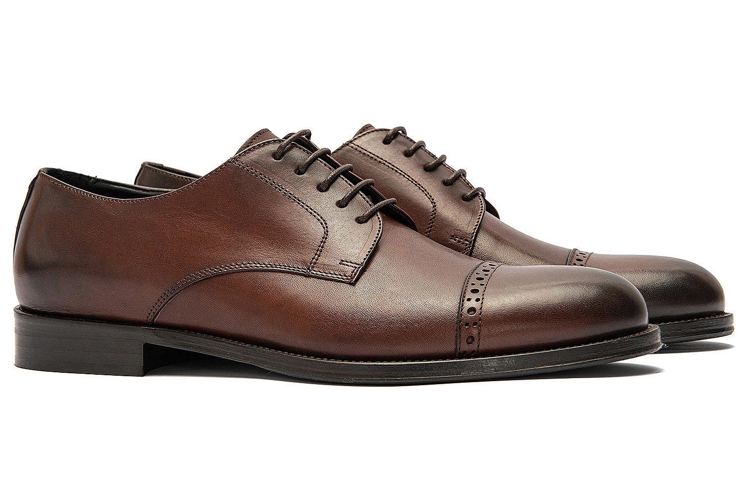 Pantofi maro piele naturala