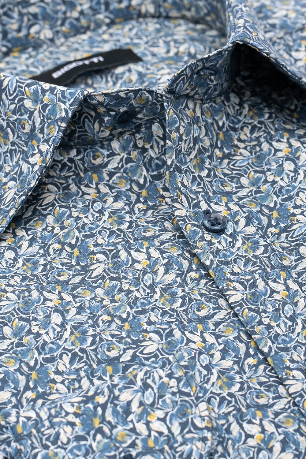 Camasa shaped bleu print floral