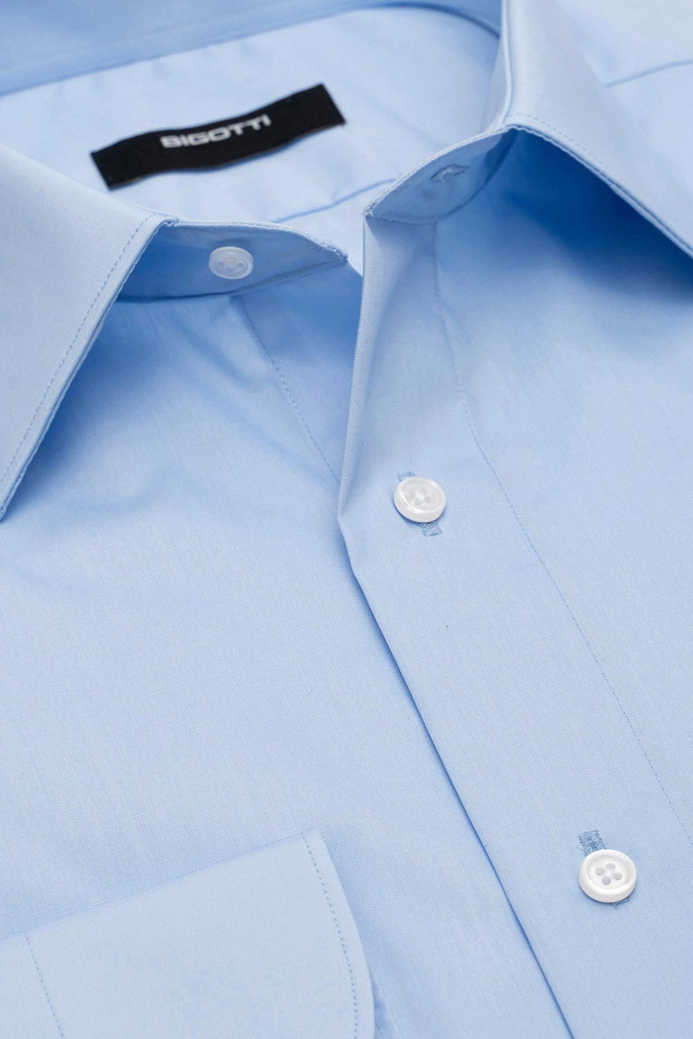 Camasa slim bleu uni