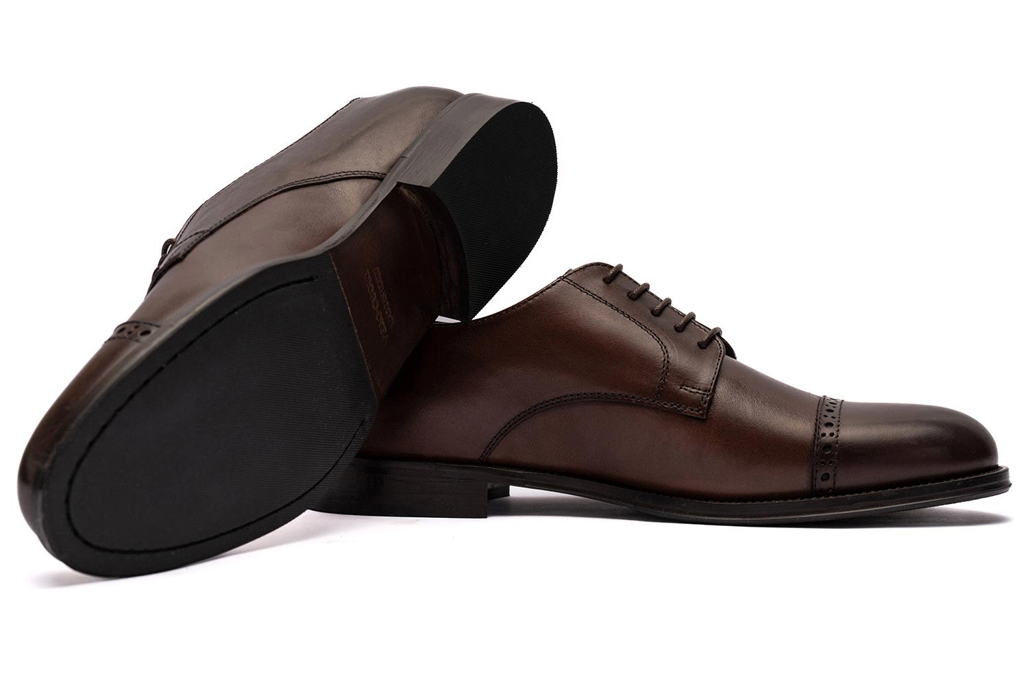 Pantofi maro piele naturala