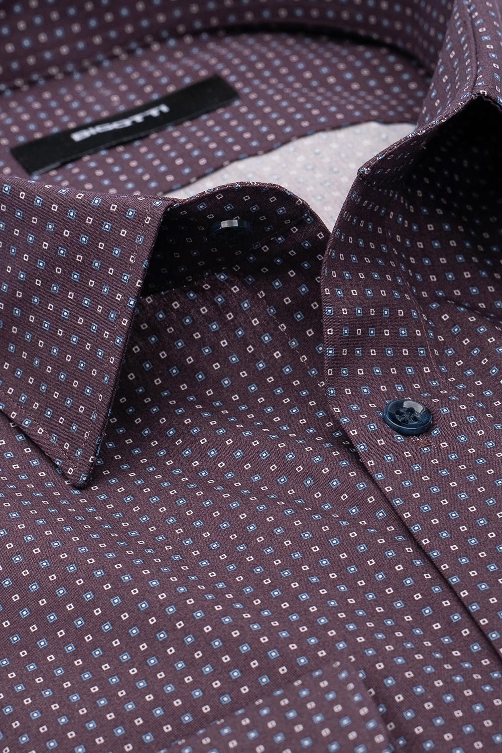 Camasa slim mov print geometric