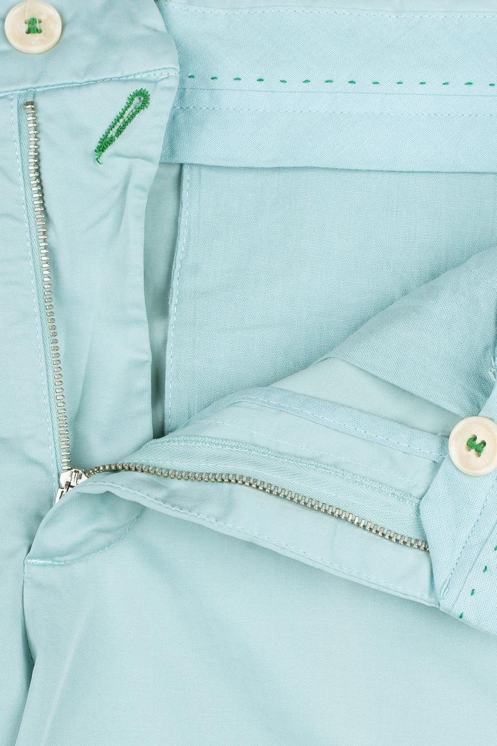 Pantaloni slim verzi uni