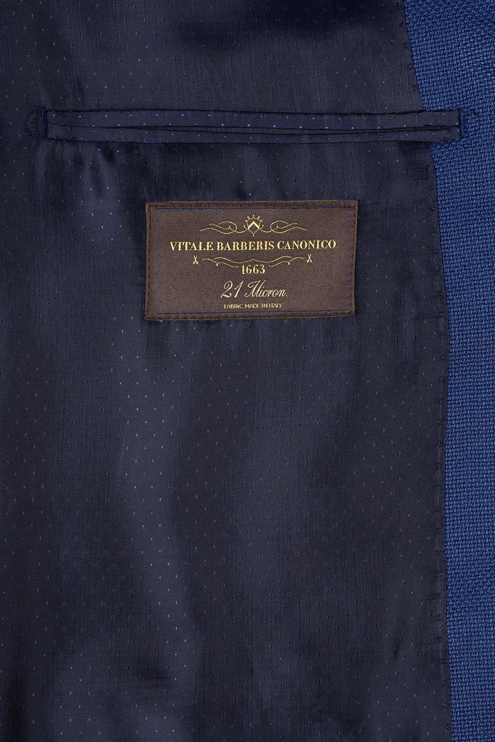 Sacou conti albastru uni