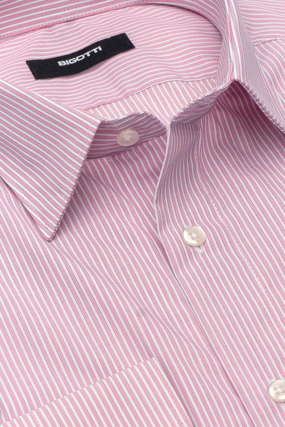 Camasa shaped alba cu dungi