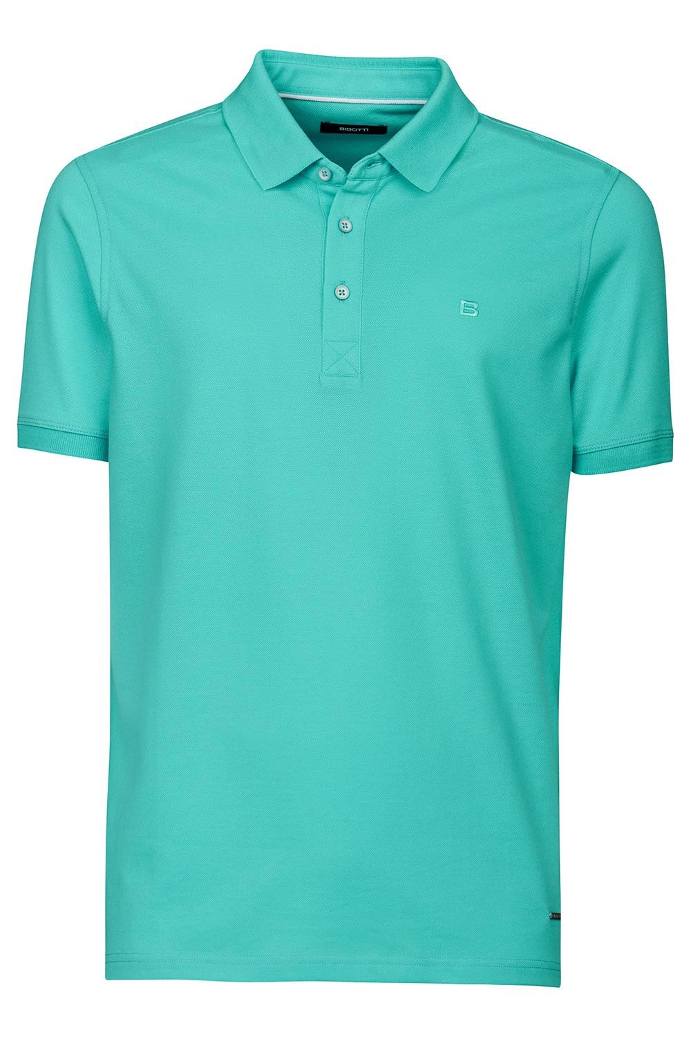 Tricou polo slim albastru uni