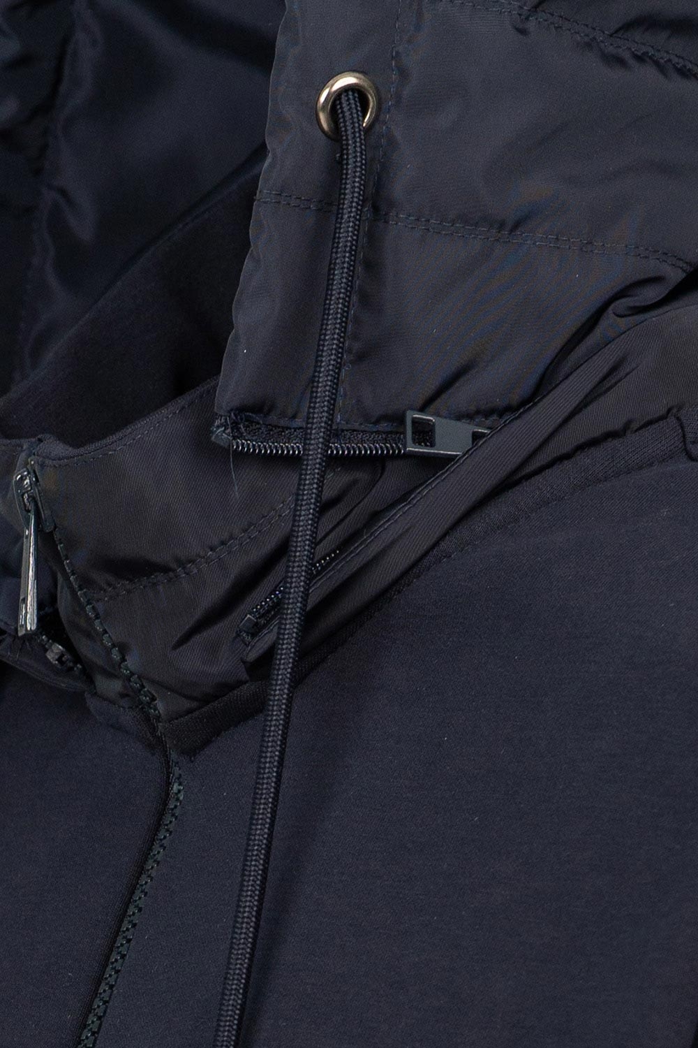 Hanorac slim bleumarin cu gluga