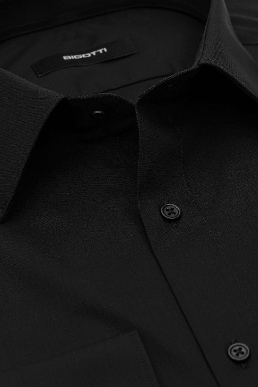 Camasa slim neagra uni