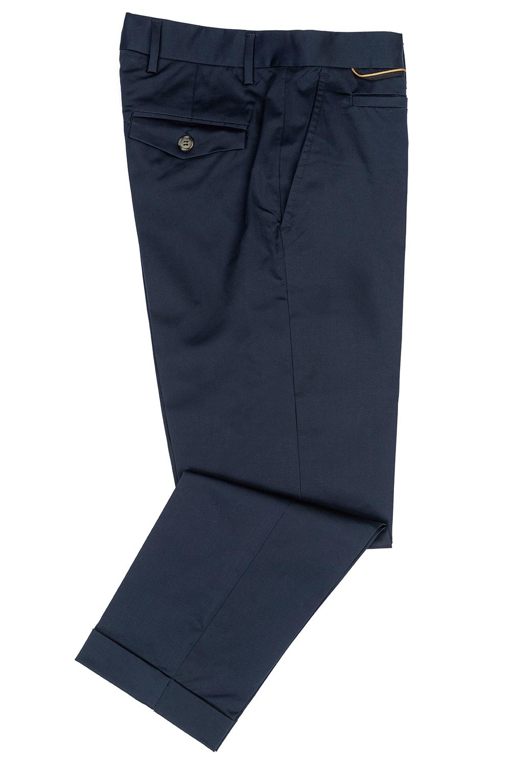 Pantaloni slim albastri uni