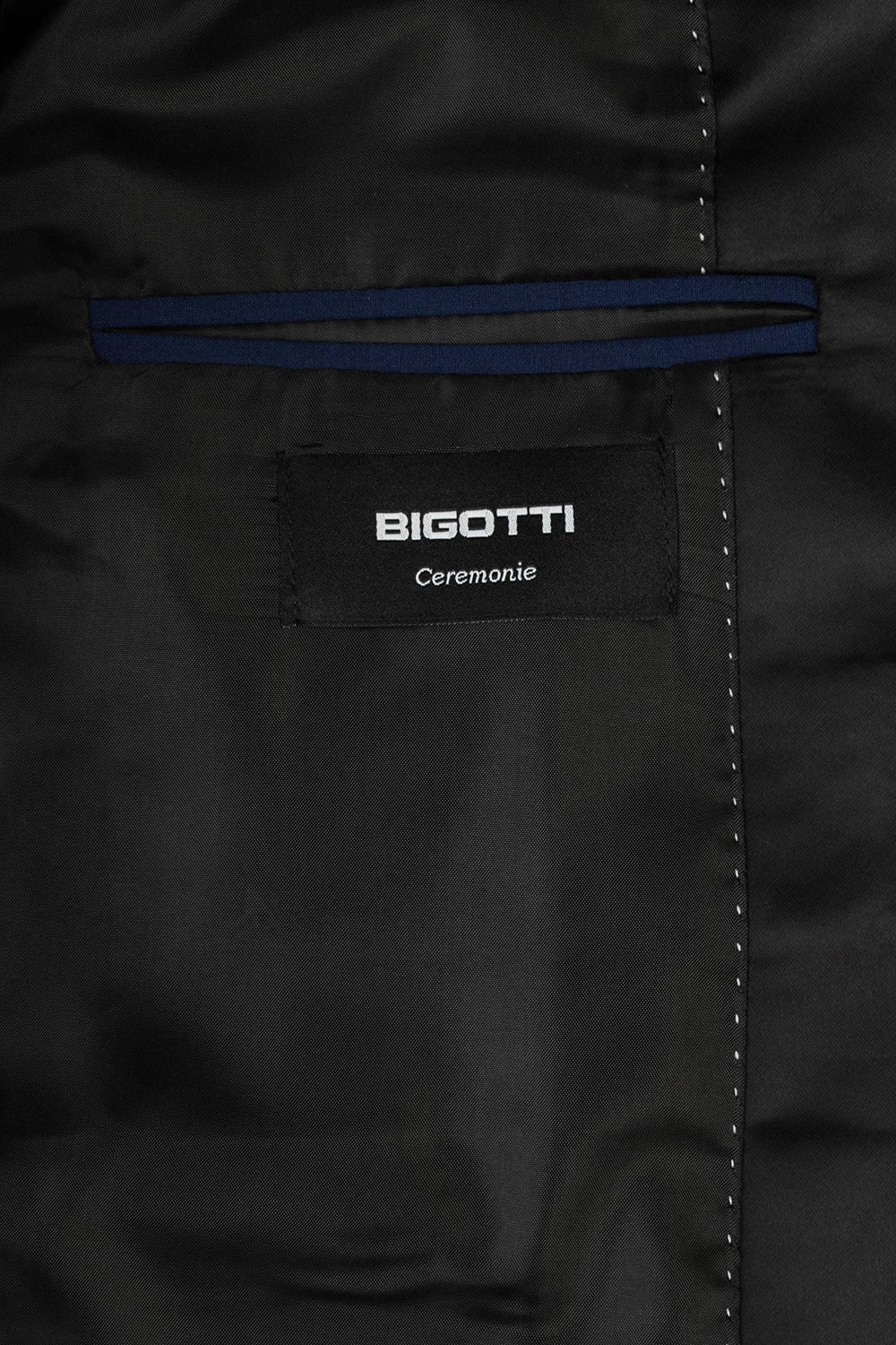 Costum slim albastru uni