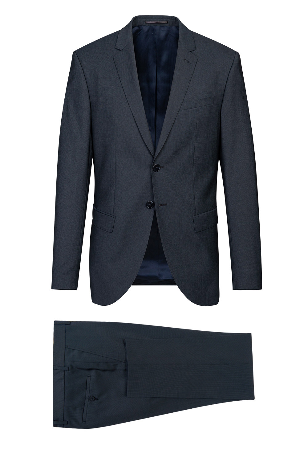 Costum slim bleumarin uni