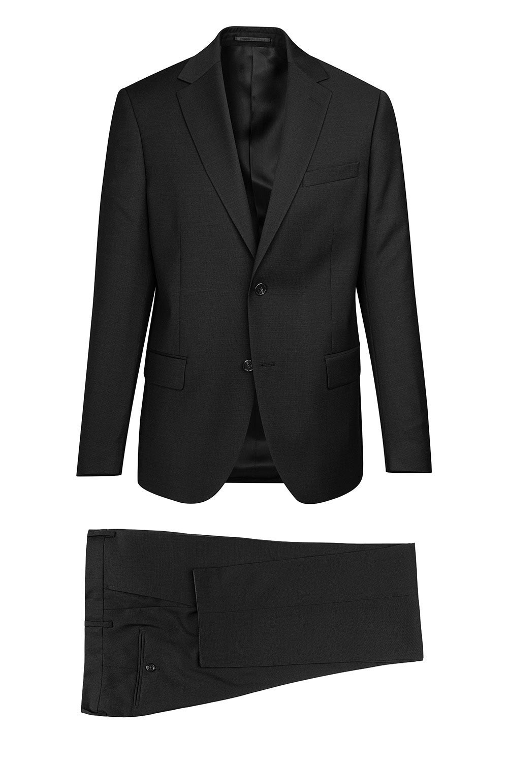 Costum slim conti negru uni