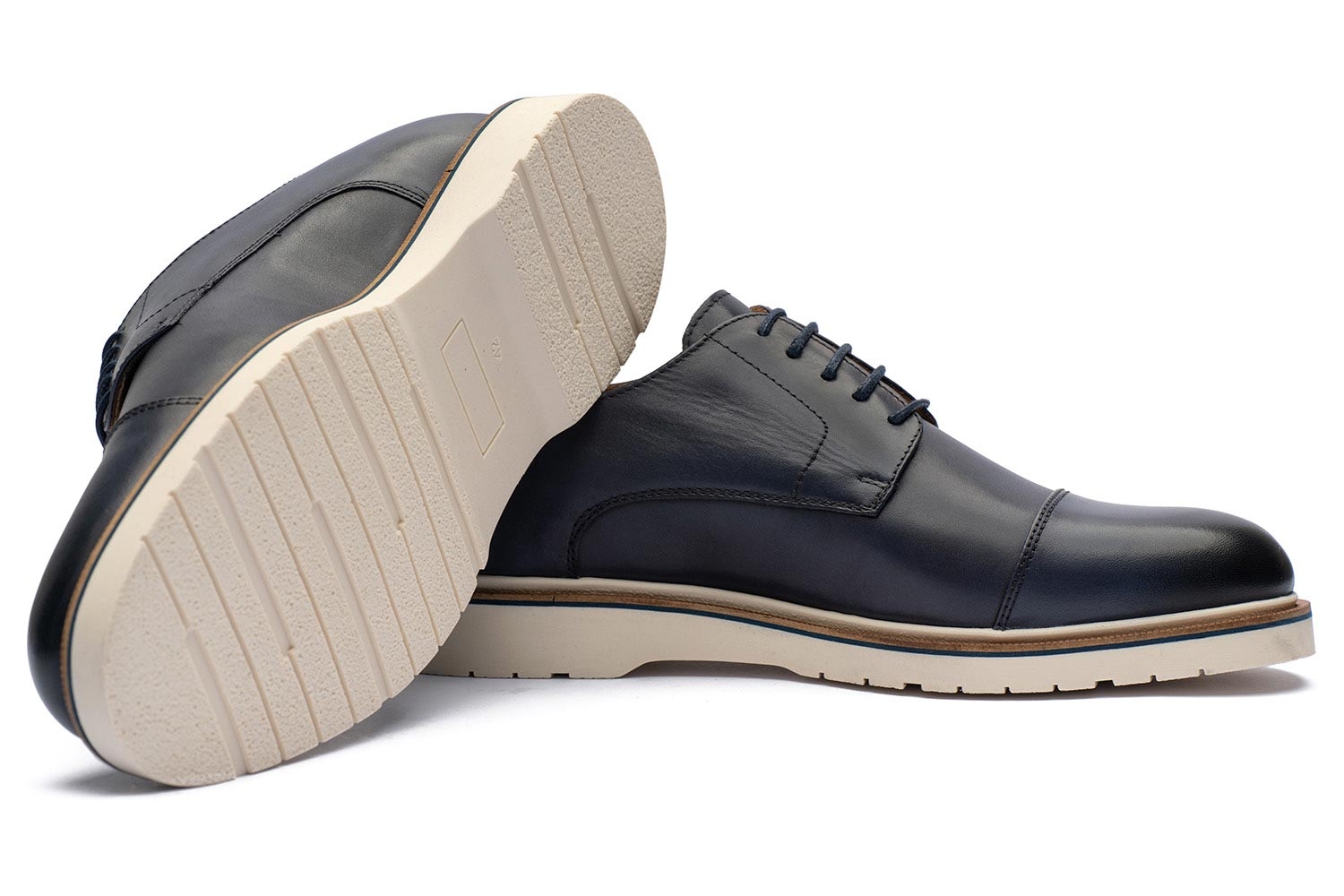 Pantofi bleumarin piele naturala