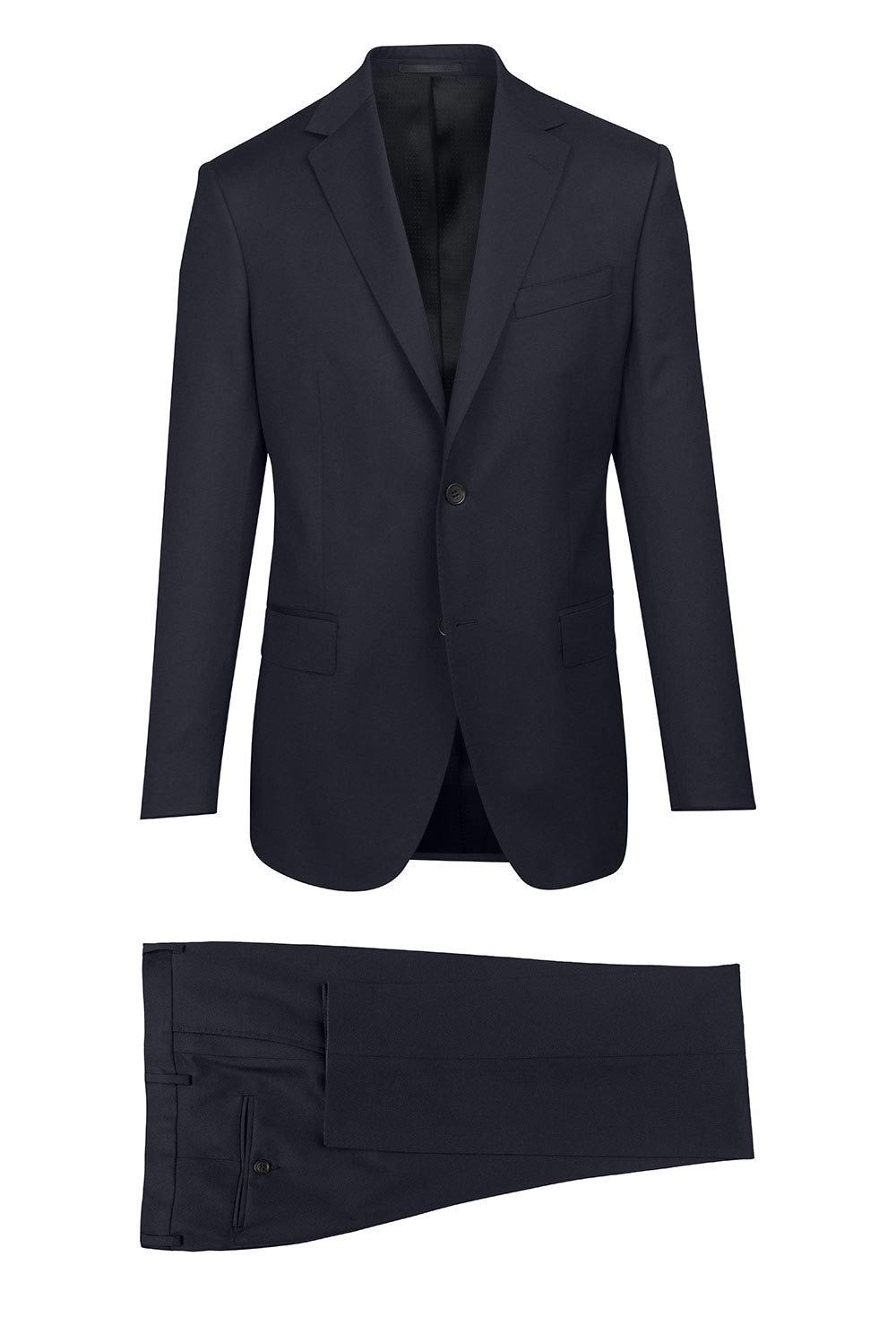 Costum slim conti bleumarin uni