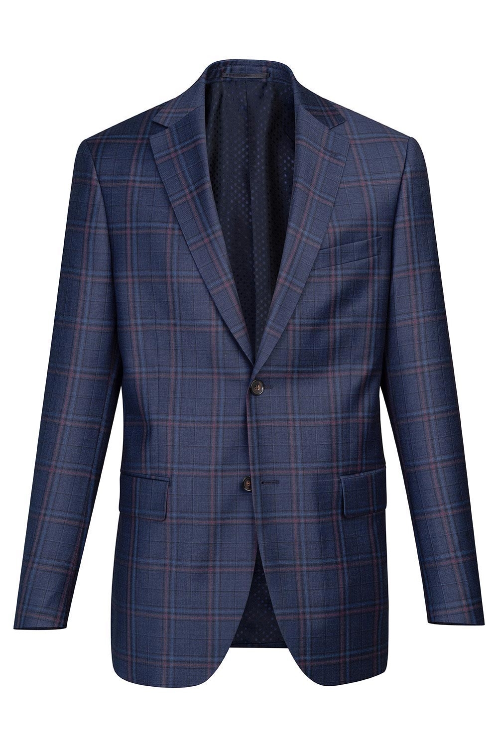 Sacou canaletto bleumarin in carouri