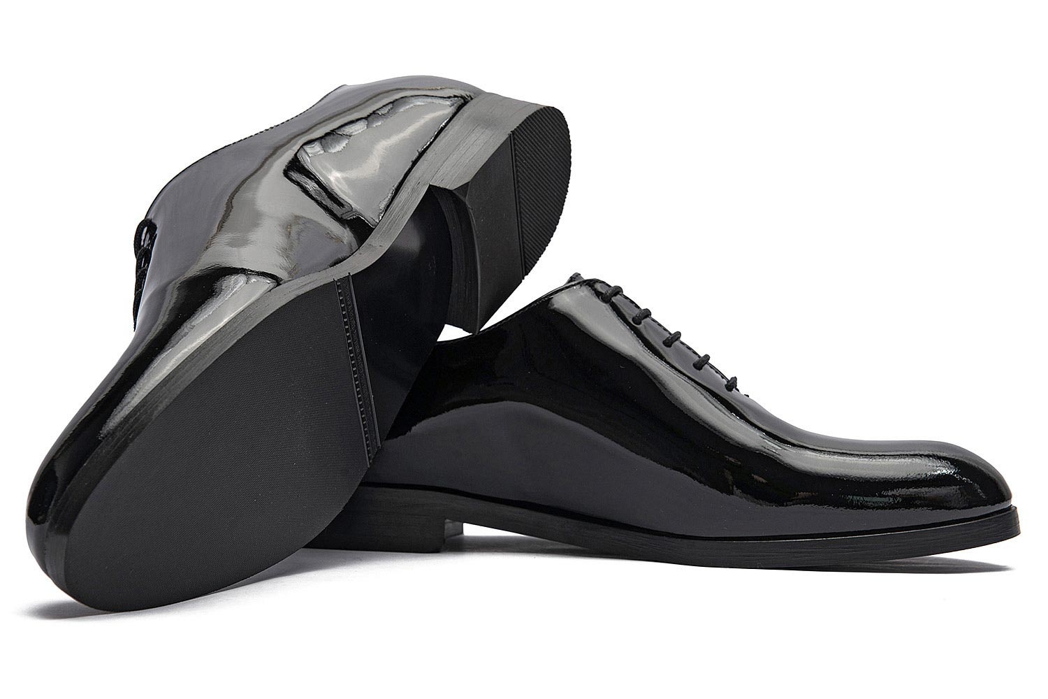 Pantofi ceremonie negri piele naturala