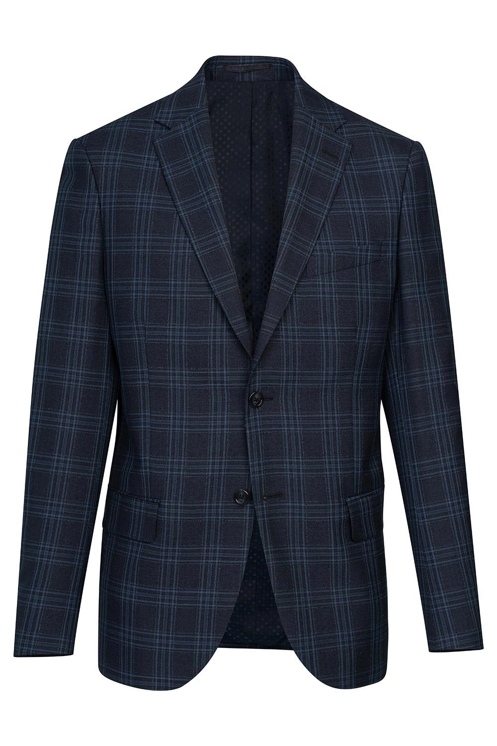 Sacou conti bleumarin in carouri