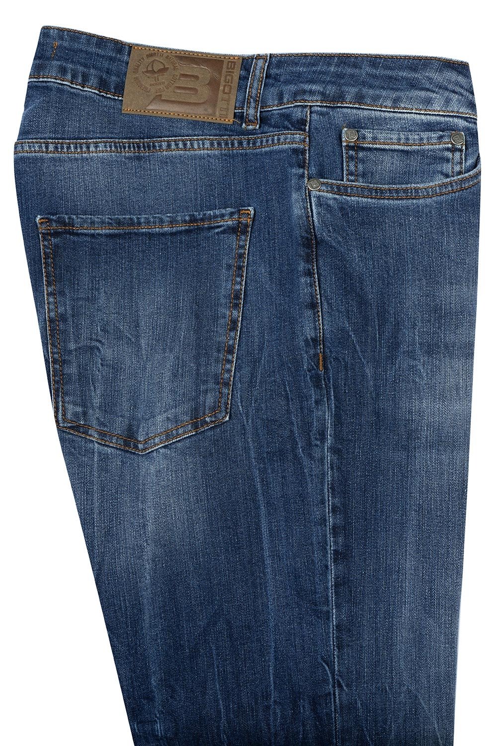 Blugi regular albastri