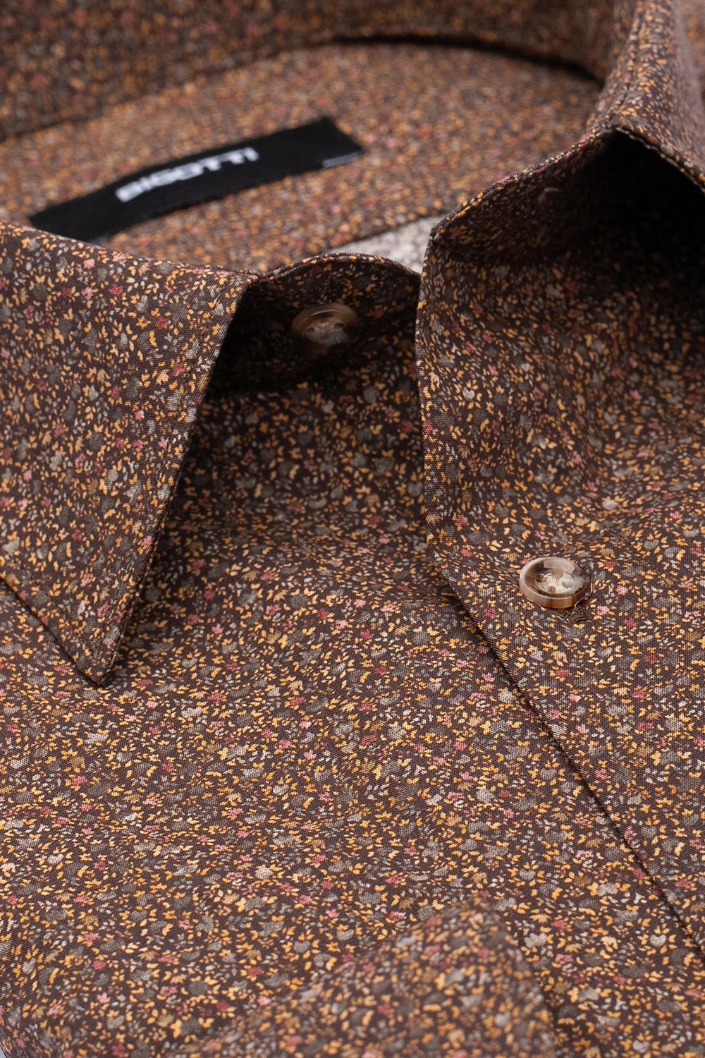 Camasa slim maro print floral