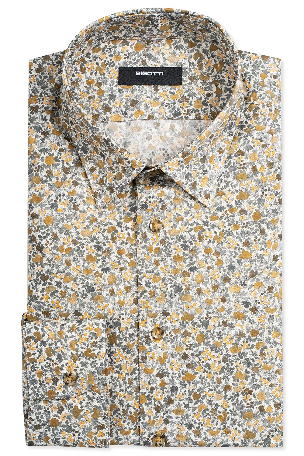 Camasa shaped alba print floral