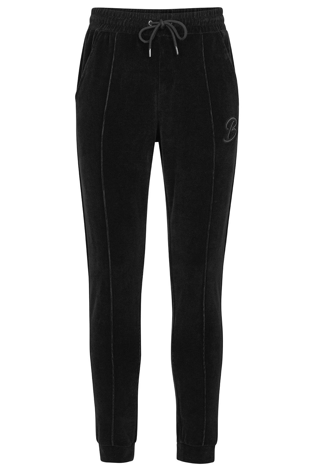 Pantaloni trening slim negri uni