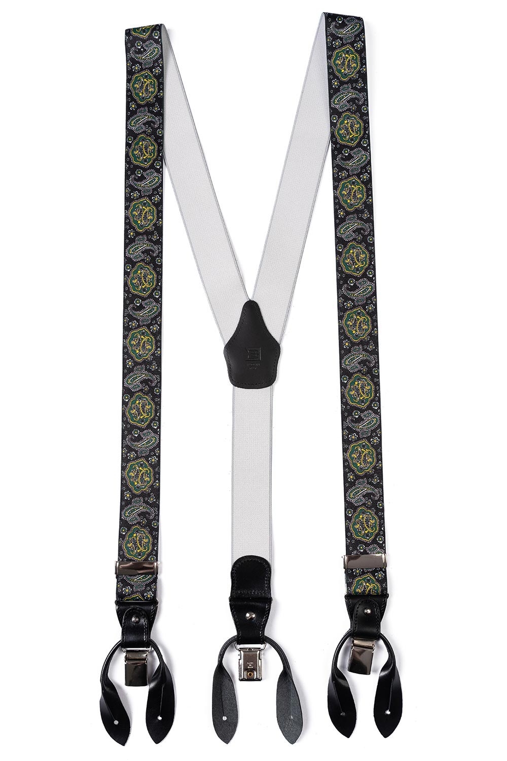 Bretele negre print geometric