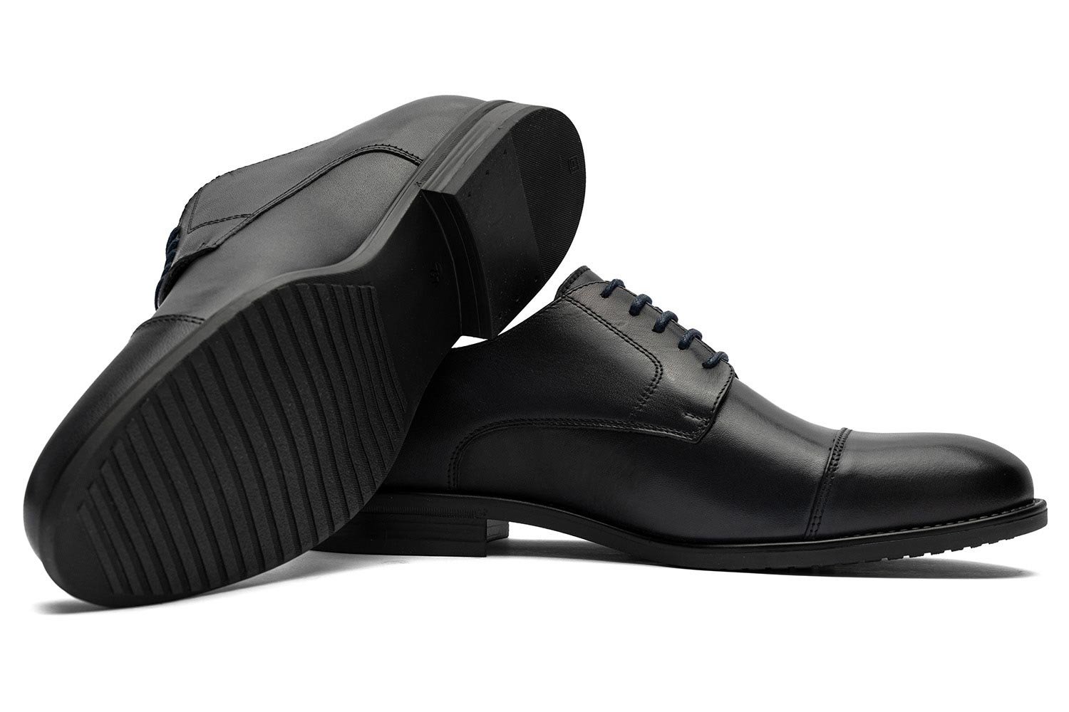 Pantofi bleumarin piele naturala