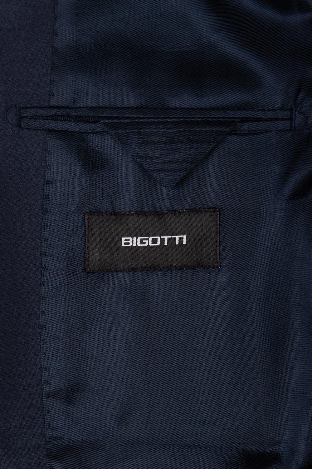 Costum slim albastru uni