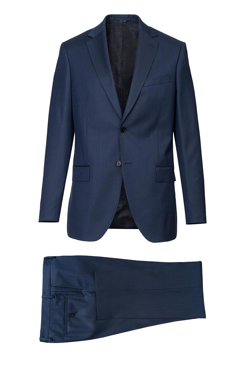 Costum superslim albastru uni