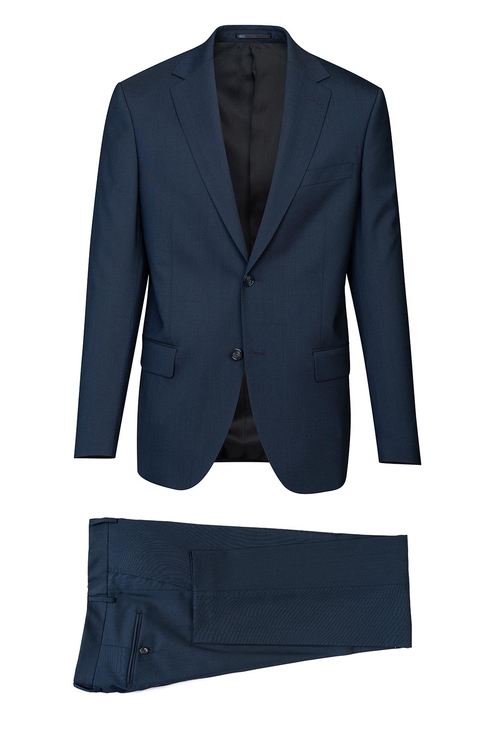 Costum slim conti albastru uni