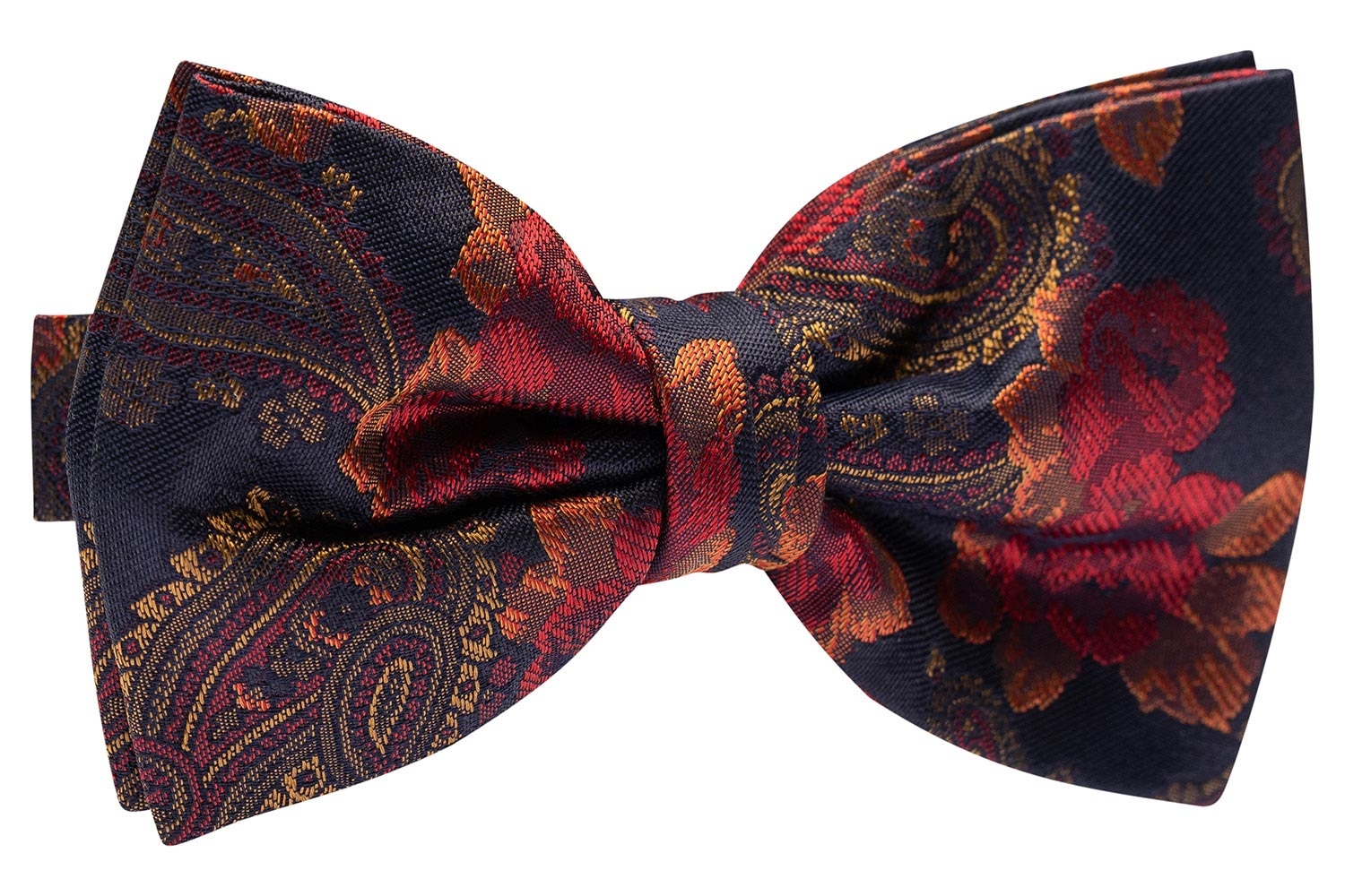 Papion negru print geometric