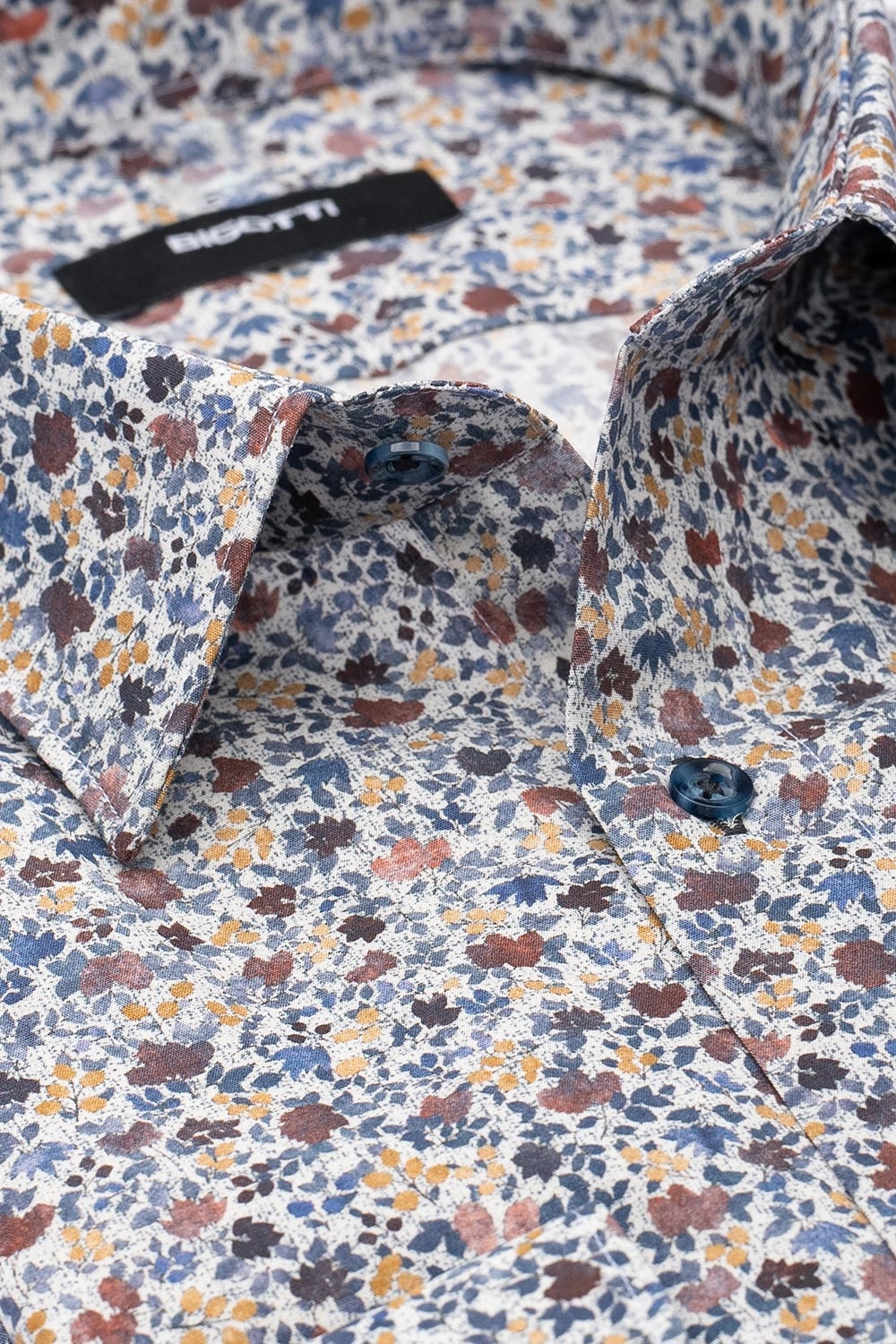 Camasa slim alba print floral