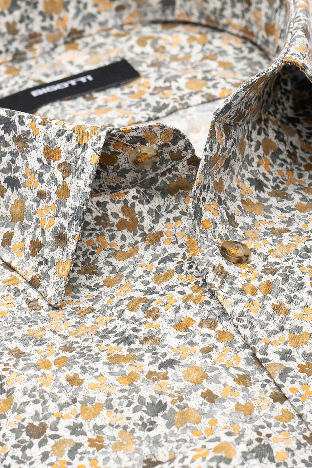 Camasa slim alba print floral