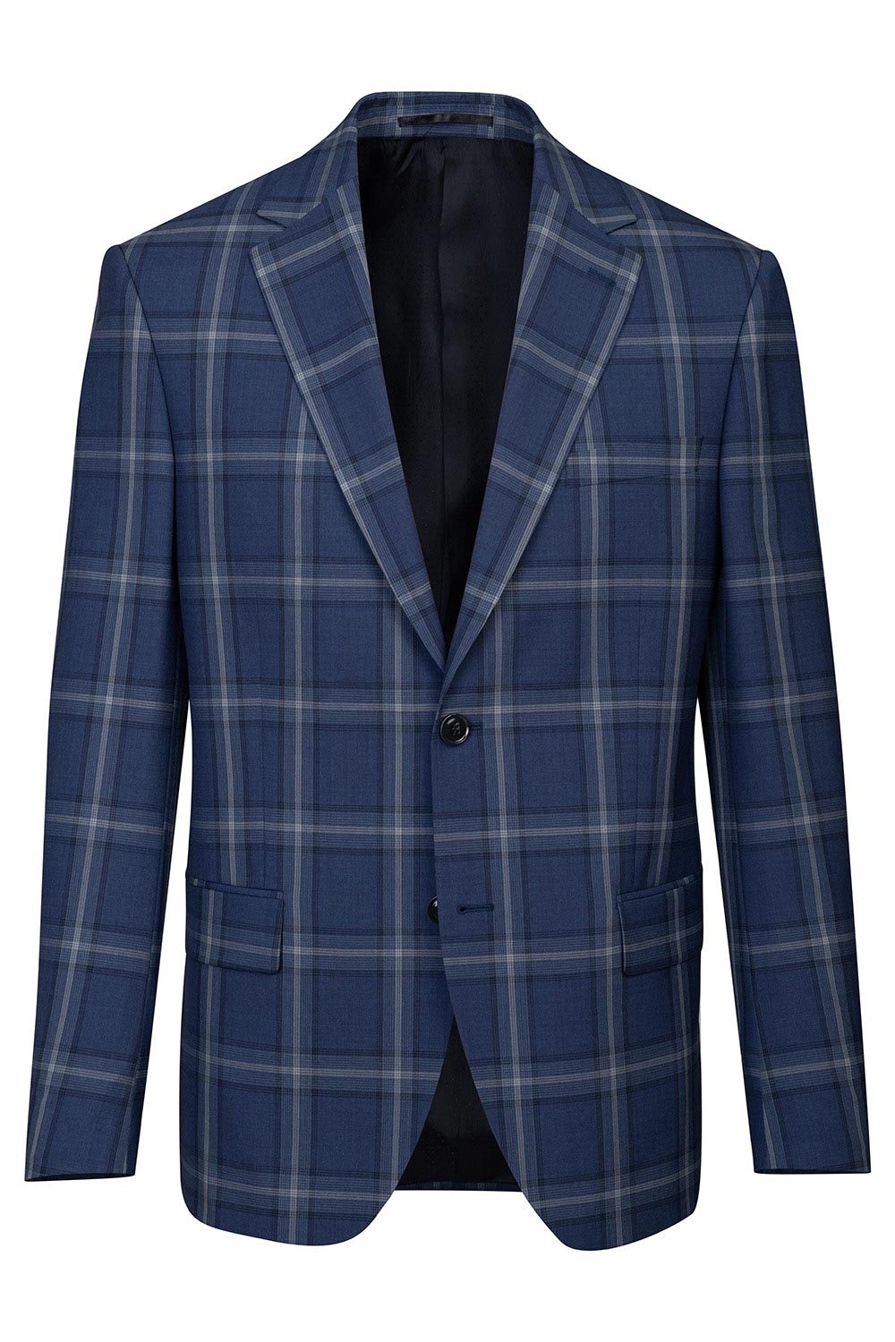 Sacou conti albastru in carouri