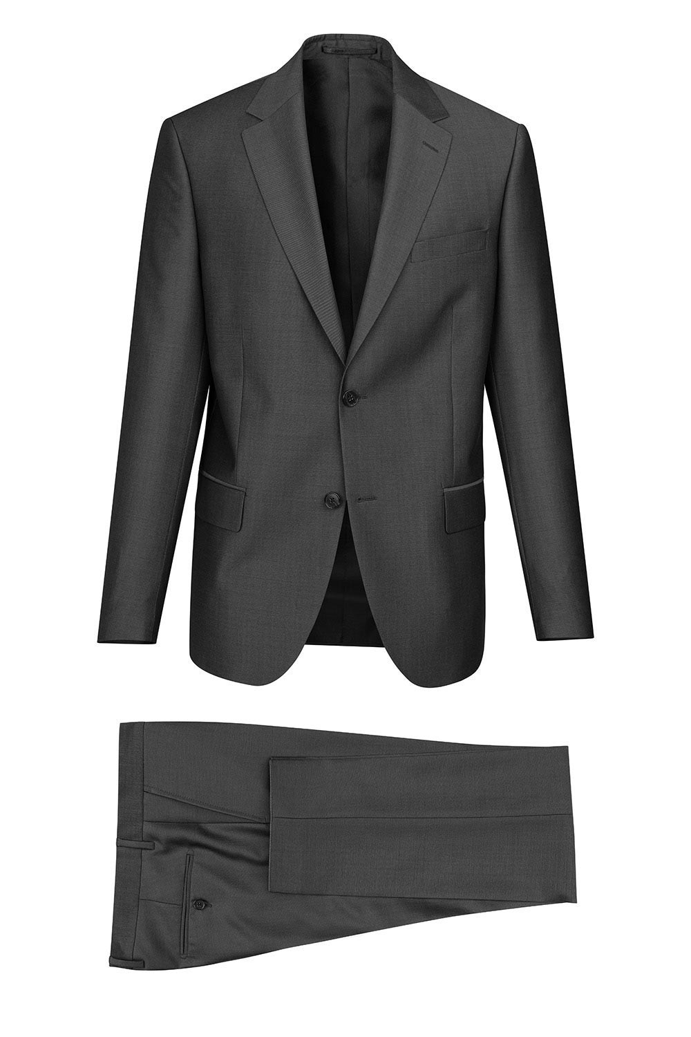 Costum slim conti gri uni