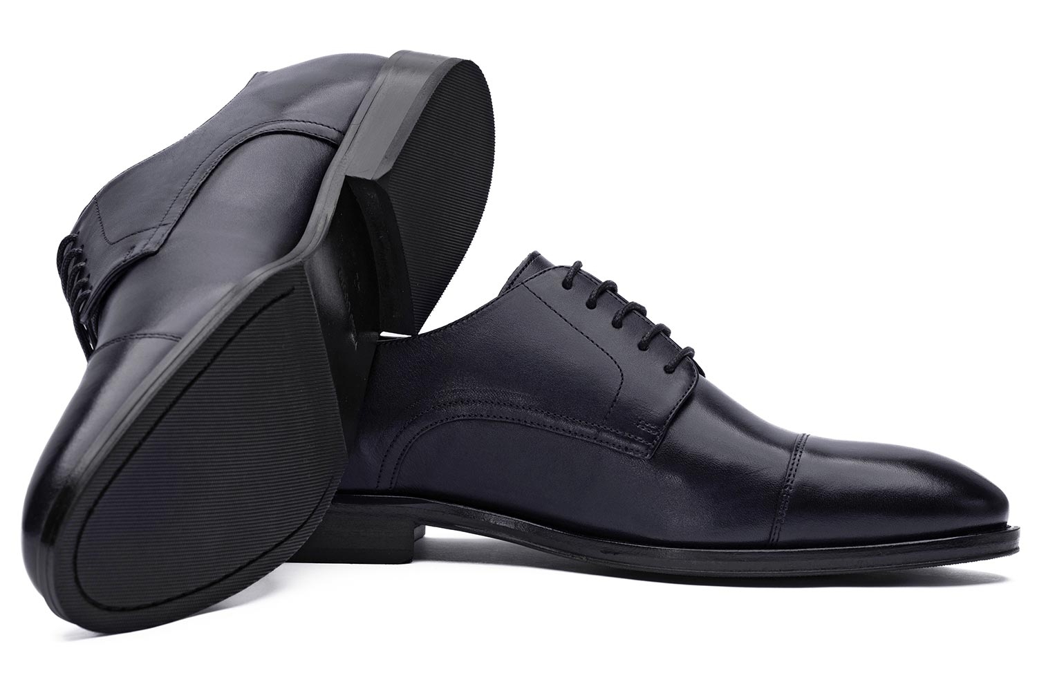 Pantofi bleumarin piele naturala